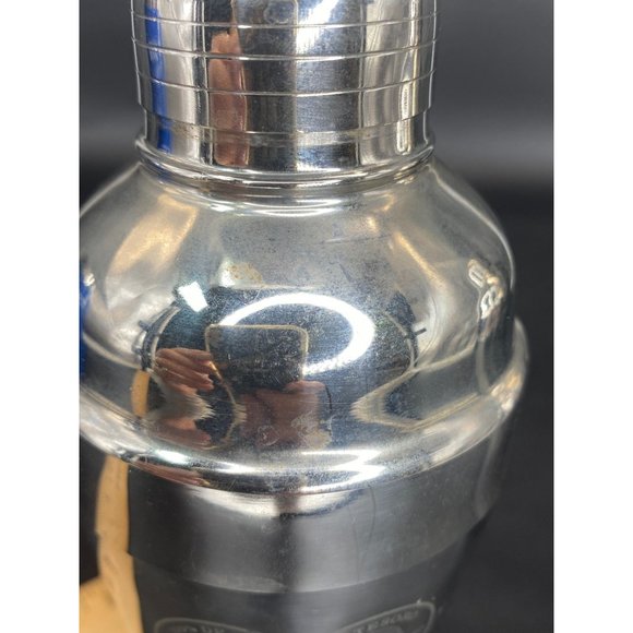 El Tesoro Tequila Cocktail Martini Shaker Set of 2 Stainless Steel 7" Advertisin - Picture 11 of 11